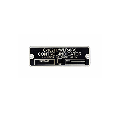 Industrial Aluminum Nameplates | Adhesive or Screw Mounting