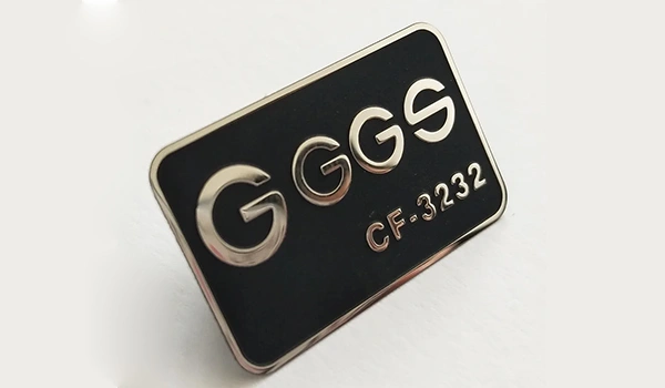 Custom refined metal labels for luxury and branded products