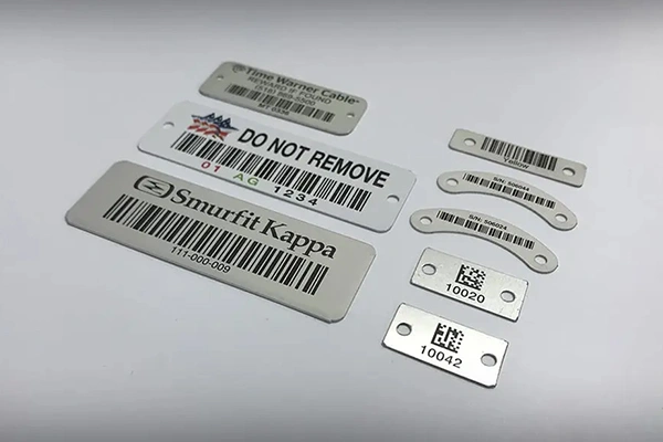 Custom metal ID tags and stamped metal tags for industrial tracking