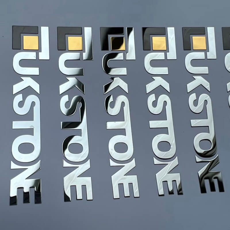 3D Brand Metal Badges surface finish and marking detail | Himgo