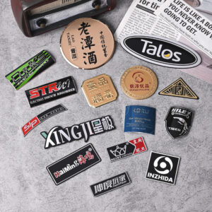 Adhesive 3D Metal Emblems manufactured by Himgo