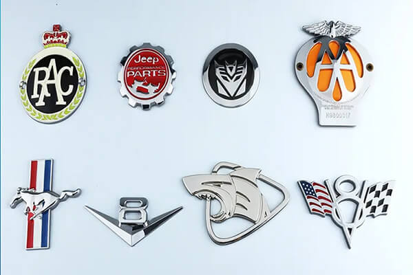 Adhesive Custom Car Badges surface finish and marking detail | Himgo