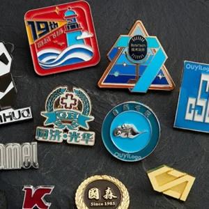 Adhesive Metal Badges manufactured by Himgo