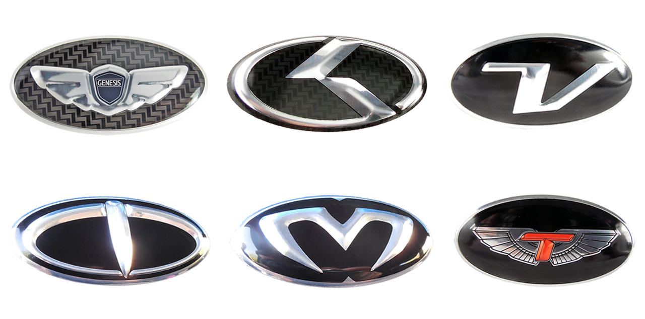 Adhesive Metal Badges surface finish and marking detail | Himgo