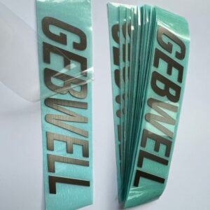 Adhesive Metal Logo Stickers manufactured by Himgo