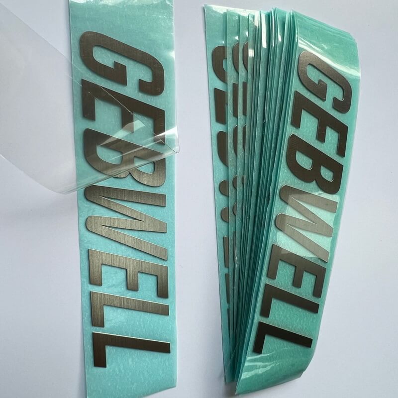 Adhesive Metal Logo Stickers