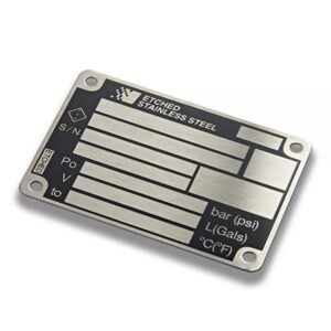 Aluminum Asset Tags with Holes manufactured by Himgo