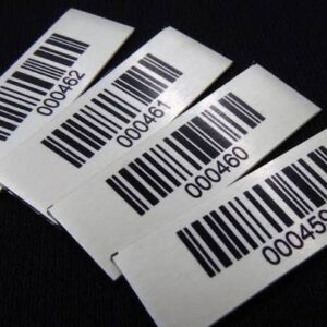 Aluminum Barcode Metal Asset Tags manufactured by Himgo