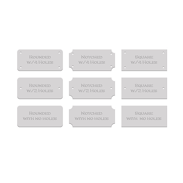 Aluminum Engraved Metal Labels surface finish and marking detail | Himgo
