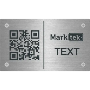 Aluminum QR Code Metal Asset Tags manufactured by Himgo