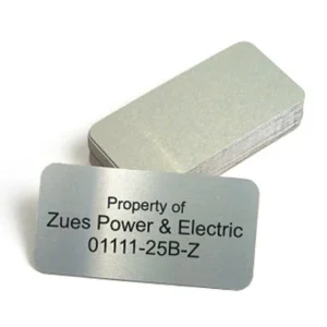 Anodized Aluminum Asset Tags manufactured by Himgo