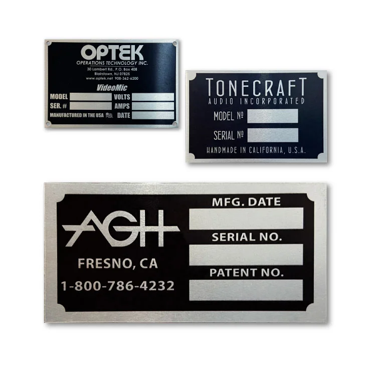 Anodized Aluminum Nameplates