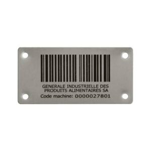 Barcode Stainless Steel Asset Tags manufactured by Himgo