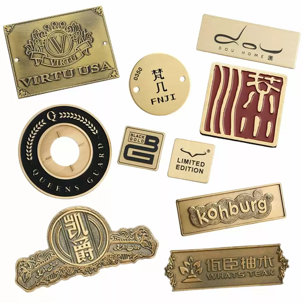 Brushed Adhesive Metal Labels