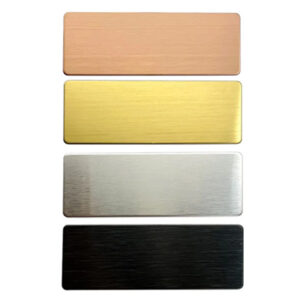 Brushed Stainless Steel Nameplates manufactured by Himgo