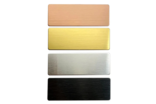 Brushed Stainless Steel Nameplates