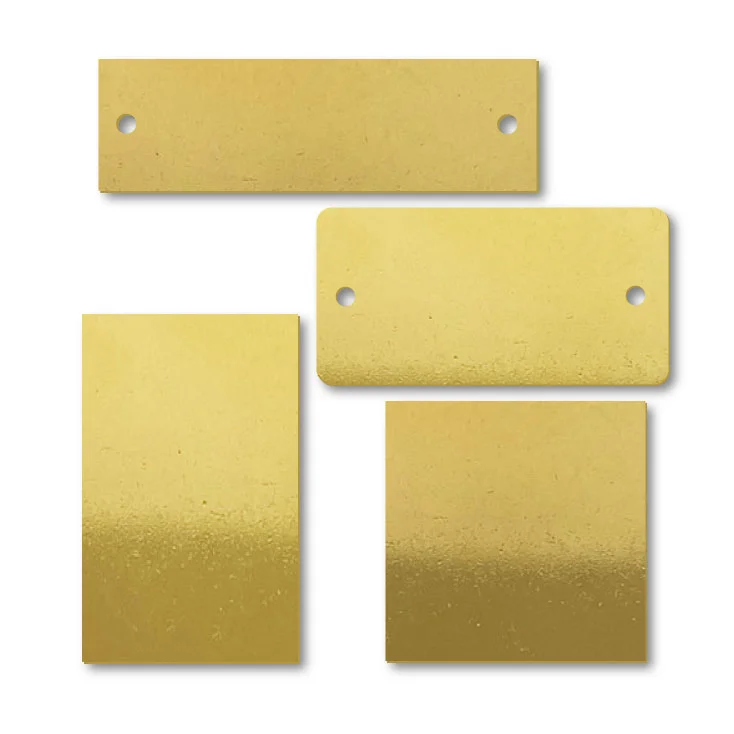 Control Panel Metal Nameplates surface finish and marking detail | Himgo