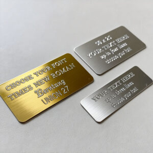 Engraved Hanging Metal Tags manufactured by Himgo