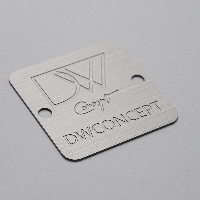 Engraved Metal Brand Tags surface finish and marking detail | Himgo