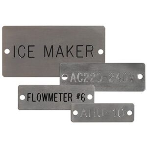Engraved Metal ID Tags manufactured by Himgo