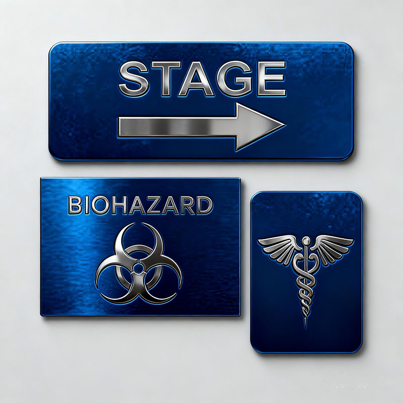 Engraved Model Number Labels surface finish and marking detail | Himgo