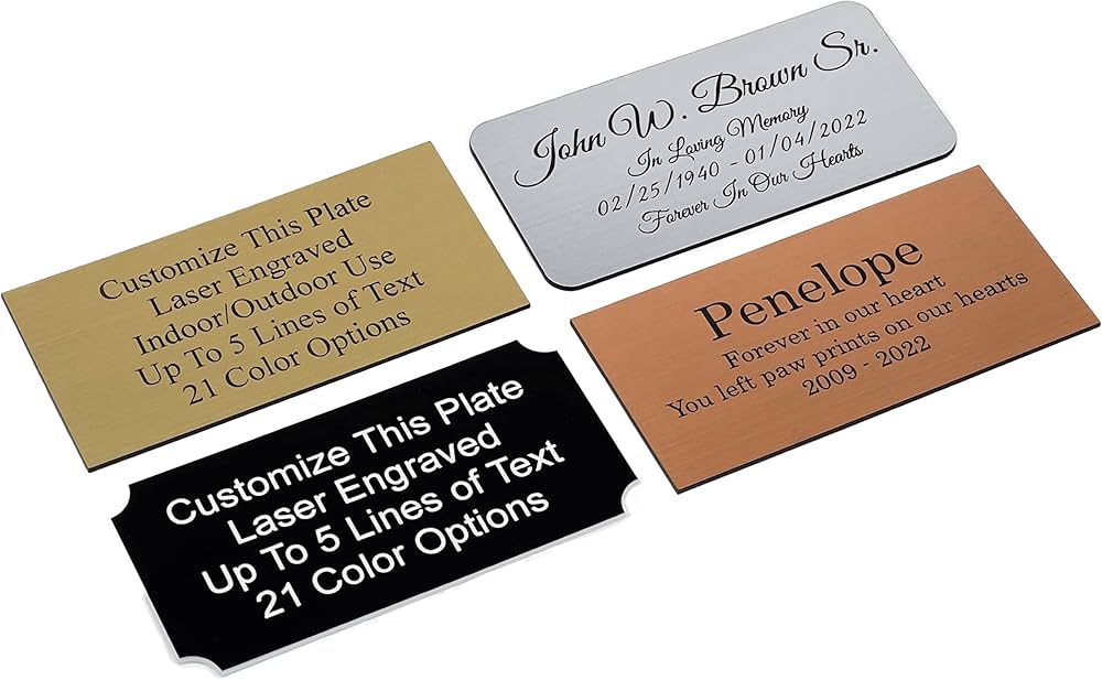 Engraved Stainless Steel Asset Tags surface finish and marking detail | Himgo
