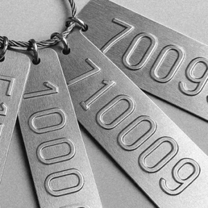 Equipment Adhesive Metal Labels manufactured by Himgo