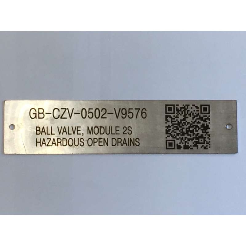 Equipment Barcode Metal Tags manufactured by Himgo