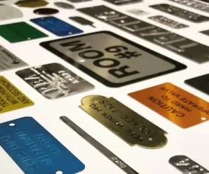 Heat Resistant Metal Labels manufactured by Himgo