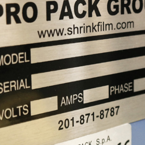 Heavy Duty Metal Equipment Nameplates manufactured by Himgo
