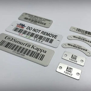 Industrial Warning Metal Labels manufactured by Himgo