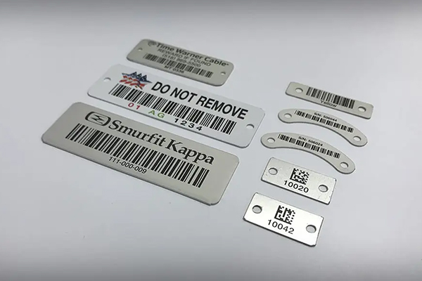 Industrial Warning Metal Labels