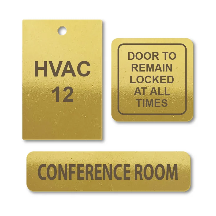 Laser Engraved Metal Nameplates surface finish and marking detail | Himgo
