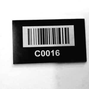 Metal Asset Barcode Plates manufactured by Himgo
