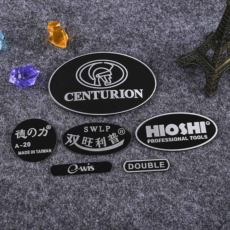 Metal Logo Plates with Holes