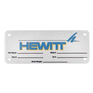 Numbered Aluminum Asset Tags manufactured by Himgo
