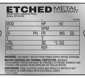 Outdoor Stainless Steel Asset Tags manufactured by Himgo