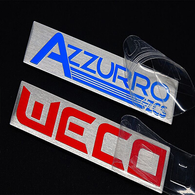 Product Metal Logo Stickers