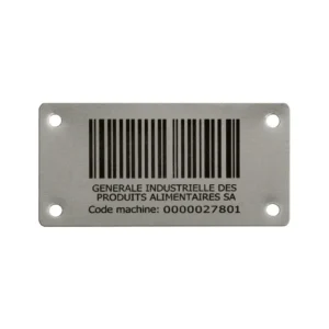 Stainless Steel Barcode Asset Tags manufactured by Himgo