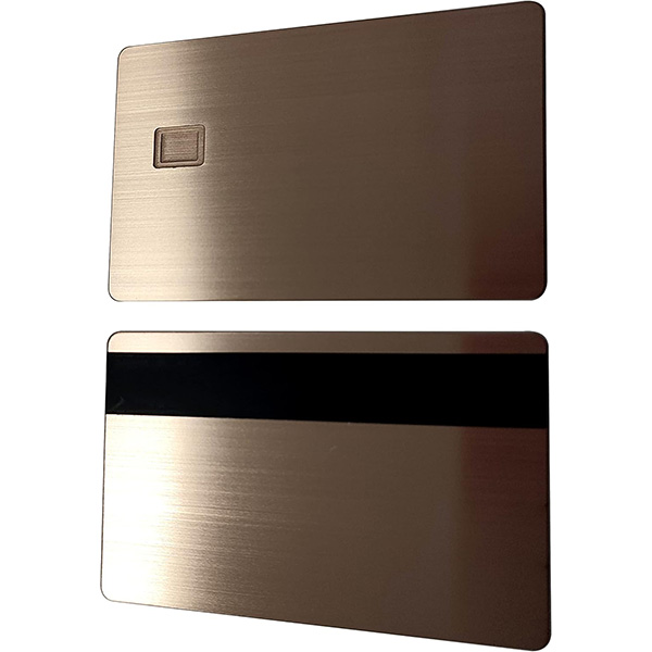 Stainless Steel Business Cards surface finish and marking detail | Himgo