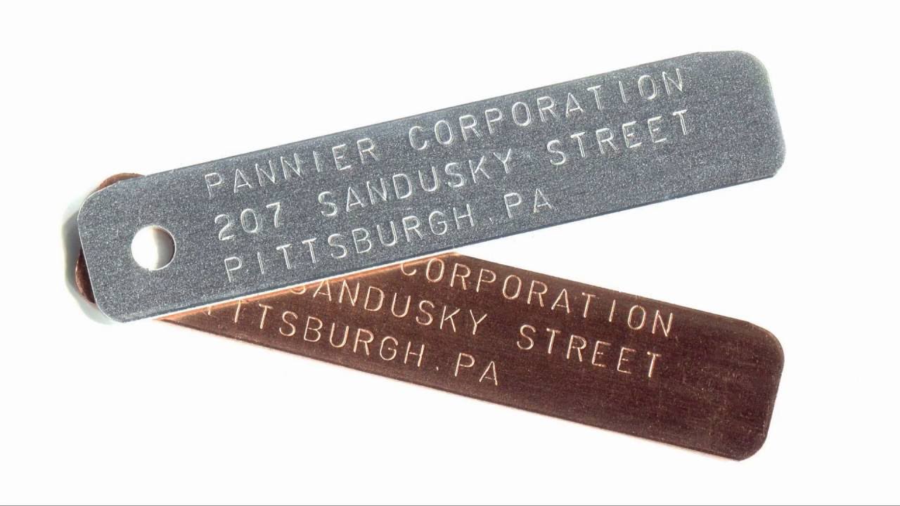 Stainless Steel Engraved Tags surface finish and marking detail | Himgo