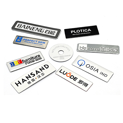 Stainless Steel Logo Plates surface finish and marking detail | Himgo