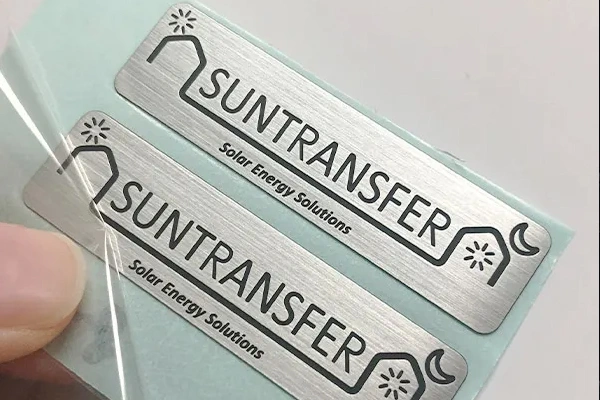 Stamped Metal Badges surface finish and marking detail | Himgo