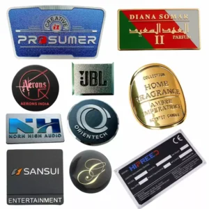 Thin Adhesive Metal Labels manufactured by Himgo