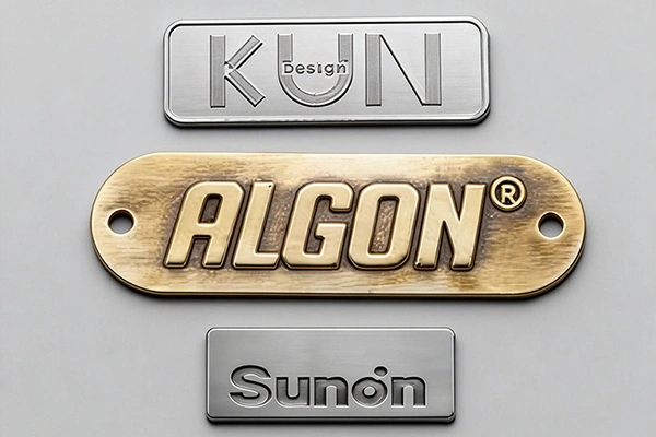 Zinc Alloy Metal Badges surface finish and marking detail | Himgo